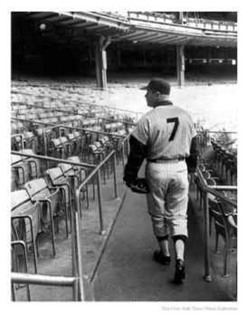 Mickey Mantle at Yankee Stadium, 1963