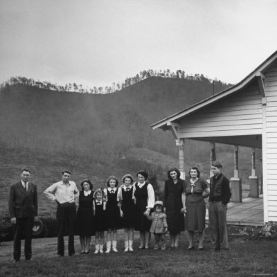 Legendary Country Western Music Carter Family: A.P. and Ezra with Family