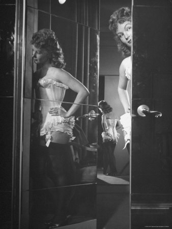 Veronica Lake Wearing Corset