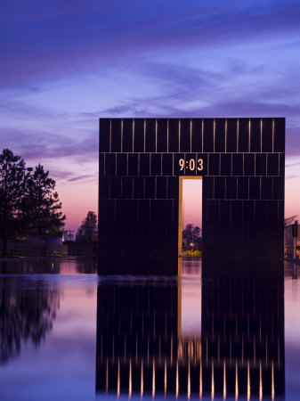 Gate of Time and Reflecting Pool, Oklahoma City National Memorial, Oklahoma