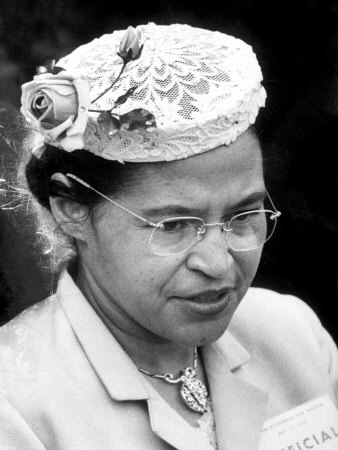 Rosa Parks Woman Who Touched Off Montgomery, Alabama Bus Boycott by African Americans