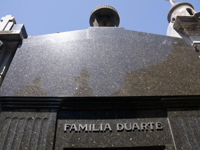 Eva Peron's Grave, Cementerio De La Recoleta, Cemetery in Recoleta, Buenos Aires