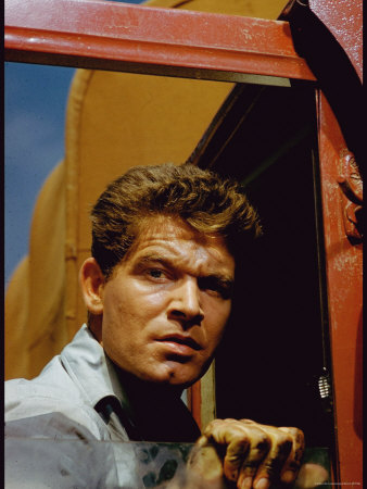 Stephen Boyd on Location in Provence for Motion Picture The Big Gamble