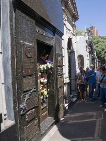Grave of Eva Peron, Cementerio De La Recoleta, Cemetery in Recoleta, Buenos Aires