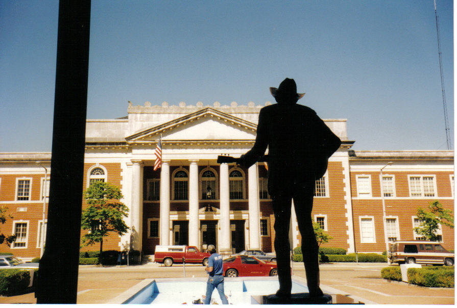 Hank Williams statue; Montgomery, AL