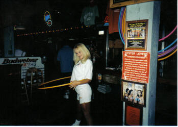 Hooters girl and Hula Hoop Nashville