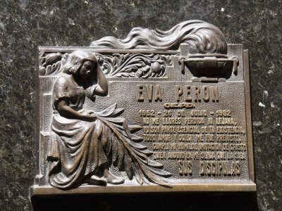 Eva Peron's Grave, Cementerio De La Recoleta, Cemetery in Recoleta, Buenos Aires