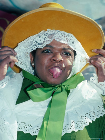 Actress Nell Carter, Sticking Her Tongue Out