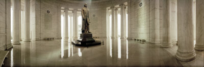 Statue of Thomas Jefferson in a Memorial, Jefferson Memorial, Washington DC, USA