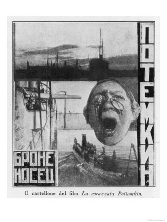 Advertising Poster for Sergei Eisensteins 1925 Film Battleship Potemkin