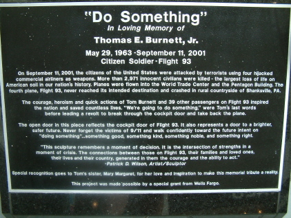 Tom Burnett Jr. memorial