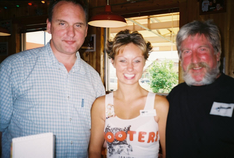 Paul and Tom with Janesville Hooters girl