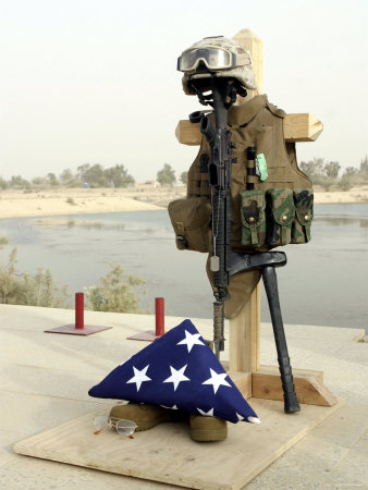 Fallen Soldier's Gear, Camp Baharia, Iraq, June 12, 2007